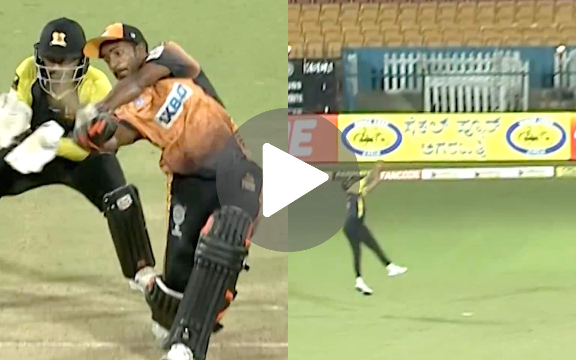 [Watch] H Sharath Takes A Sharp Catch To Set The Maharaja Trophy 2024 On Fire